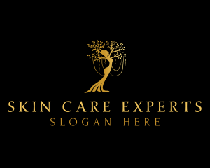 Dermatologist - Wellness Tree Woman logo design