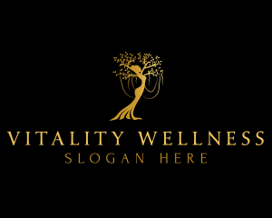 Wellness Tree Woman logo design