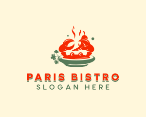 Crab Seafood Restaurant logo design