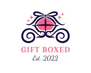 Princess Carriage Gift Box logo design