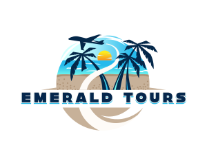 Beach Resort Tour logo design