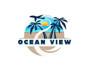 Beach Resort Tour logo design