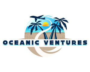 Beach Resort Tour logo design