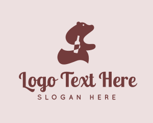 Bear - Bear Wine Bottle logo design