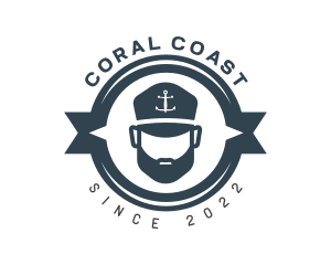 Marine Fisherman Hook logo design