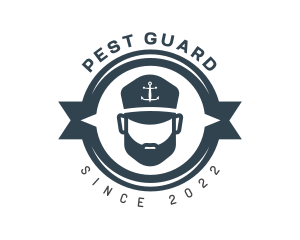 Marine Fisherman Hook logo design