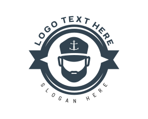 Marine Fisherman Hook Logo