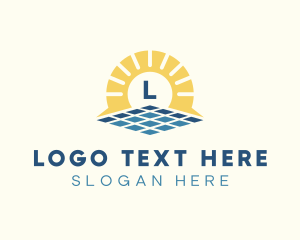 Natural Energy - Sunshine Solar Energy logo design