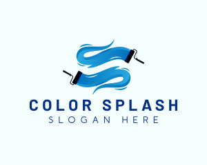 Painting - Paint Roller Painting logo design