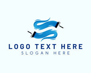 Eco Friendly Products - Paint Roller Painting logo design