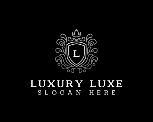 Luxury Shield Crest logo design