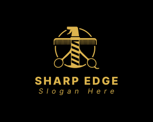 Hairstyle Barber Salon logo design