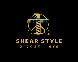 Hairstyle Barber Salon logo design