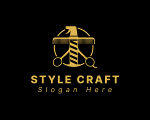 Hairstyle Barber Salon logo design