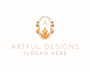 Natural Fall Season logo design