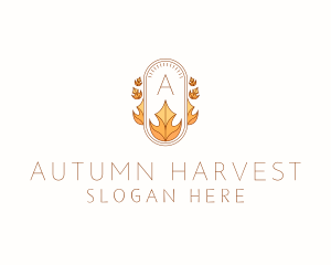 Natural Fall Season logo design