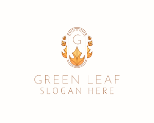 Natural Fall Season logo design