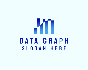 Financial  Bar Chart logo design