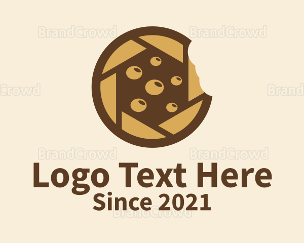 Brown Cookie Camera Logo