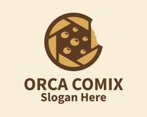 Brown Cookie Camera Logo