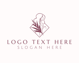 Glamorous - Natural Woman Beauty logo design