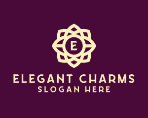 Elegant Flower Lettermark logo design