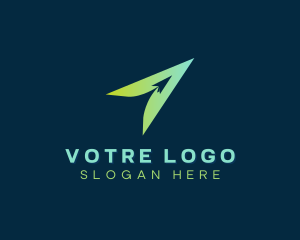 Logistics - Plane Pilot Flight logo design