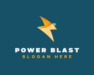 Lightning Bolt Power logo design