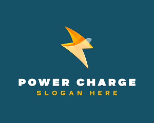 Lightning Bolt Power logo design