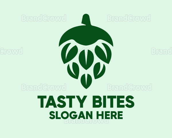 Green Beer Hops Logo