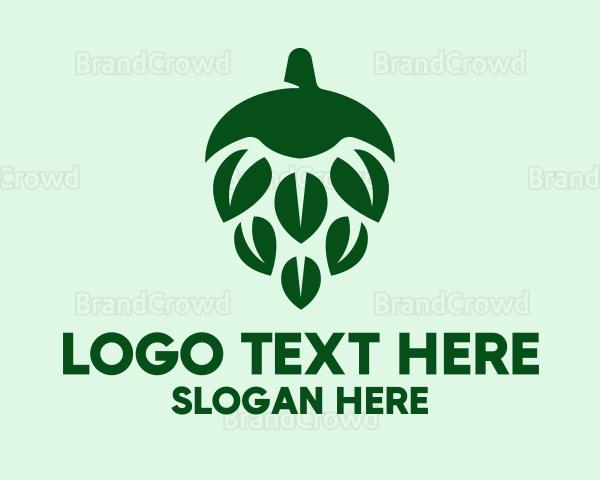 Green Beer Hops Logo