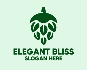 Draught Beer - Green Beer Hops logo design