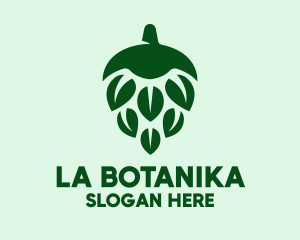Brewer - Green Beer Hops logo design