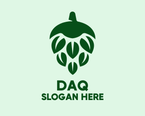 Natural - Green Beer Hops logo design