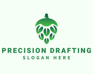 Green Beer Hops  logo design