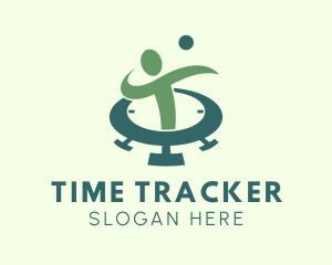 Stopwatch - Human Time Stopwatch logo design