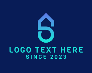 Home Developer - Letter S House logo design