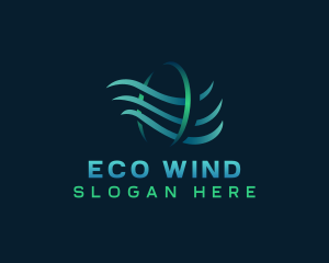 Wind HVAC Ventilation logo design