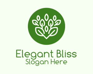 Green Herbal Plant  Logo