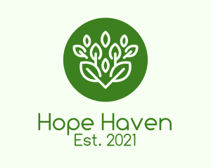 Environment Friendly - Green Herbal Plant logo design