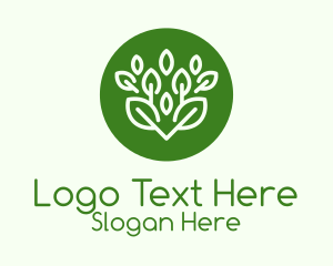 Green Herbal Plant  Logo