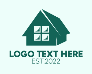 Green - Mortgage Property House logo design