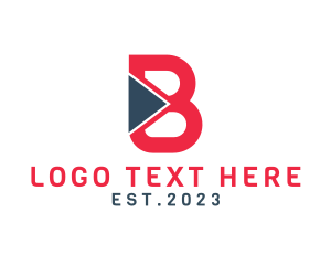 Streaming - Modern Professional Letter B logo design