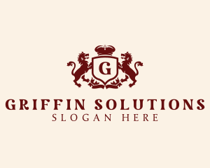 Griffin - Griffin Heraldry Crest logo design