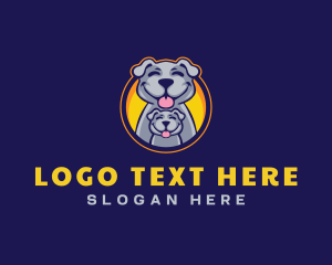 Dog Puppy Pet Shelter Logo