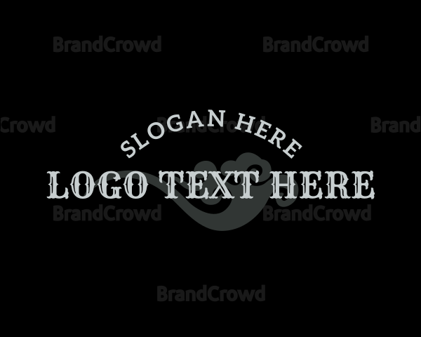 Gothic Swirl Wordmark Logo