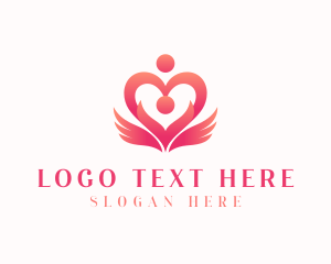 Fertility - Heart Counseling Foundation logo design