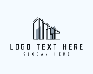 Office Space - Scaffolding Structure Building logo design
