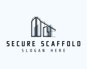 Scaffolding - Scaffolding Structure Building logo design