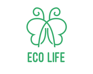 Green - Green Butterfly Spa logo design